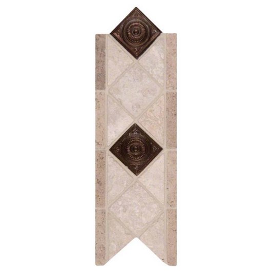 MSI - Noce Chiaro Cop Scudo 4X12 Listello - Tile - 4" x 12"