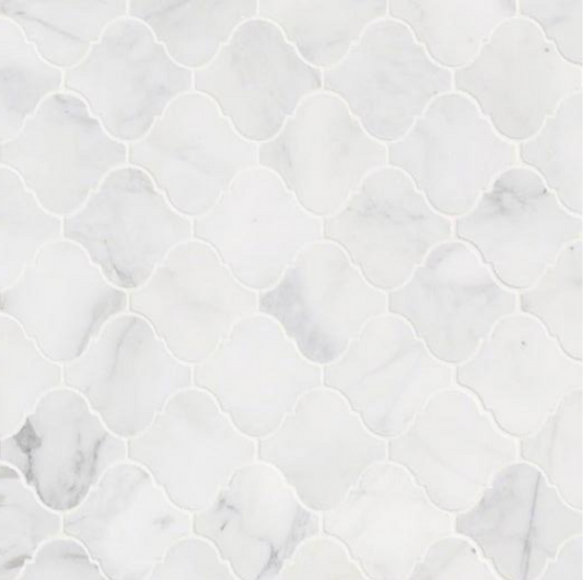 MSI - Calacatta Cressa Tile - Arabesque Honed Tile