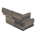 MSI - Brown Wave 3D Honed Ledger Corner - Tile - 6" x 18"