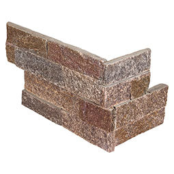 MSI - RockMount™ Stacked Stone Panels - Amber Falls Corner - 6" x 18"