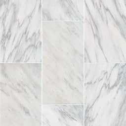 MSI - Marble Tile - Arabescato Carrara - Honed Finish - 12" x 24"