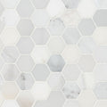 MSI - Arabescato Carrara Tile - 2" Hexagon Honed Mosaic Tile