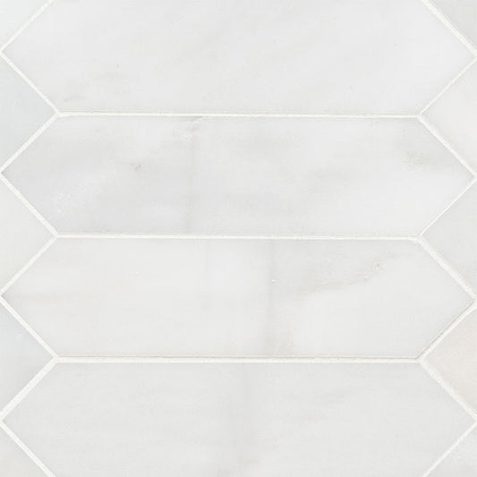 MSI - Arabescato Carrara Tile - Marble Pickett - 3" x 12"