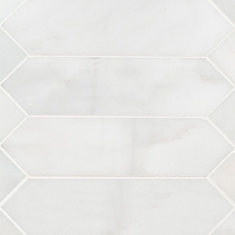 MSI - Arabescato Carrara Tile - Marble Pickett - 3" x 12"