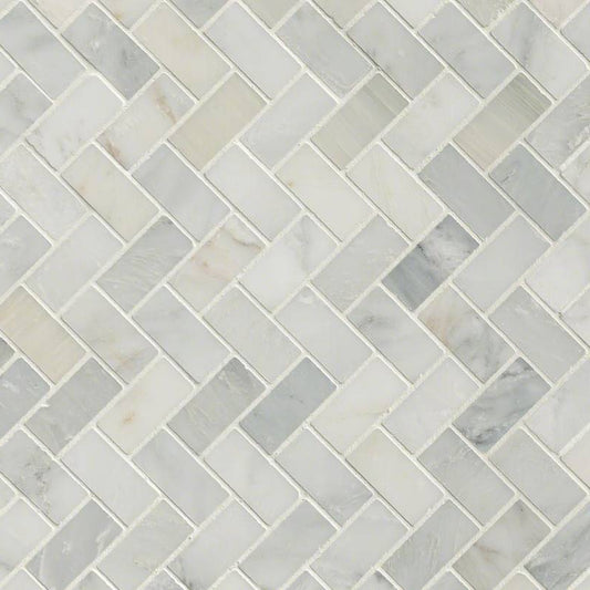 MSI - Arabescato Carrara Tile  - Herringbone Pattern
