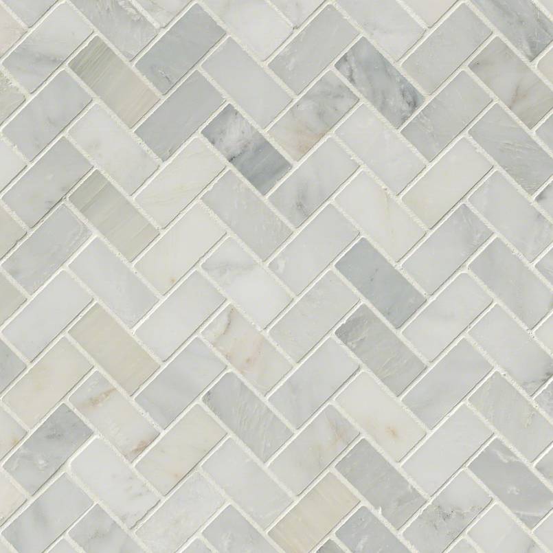 MSI - Arabescato Carrara Tile  - Herringbone Pattern