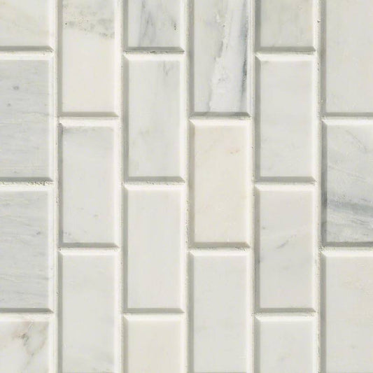 MSI - Arabescato Carrara Subway Tile - 2"x4"