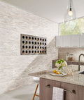 MSI - RockMount™ Stacked Stone M Series Panels -  Arctic White Mini - 4.5" x 16"
