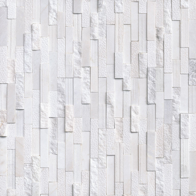 MSI - Arctic White 3D Honed Panel - Tile - 6" x 24"