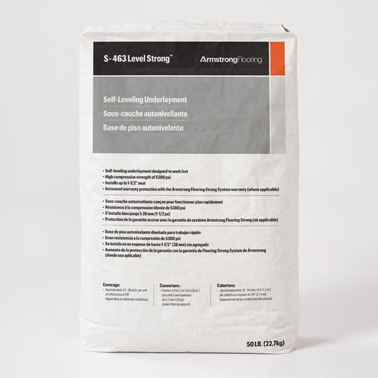 Armstrong S-463 Level Strong Self-Leveling Underlayment – 50 lb Bag