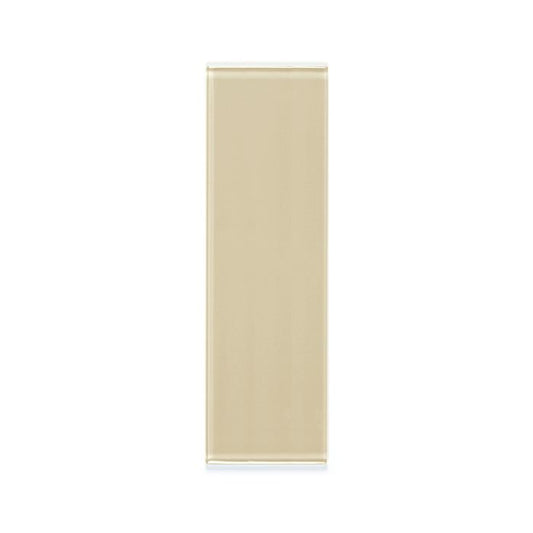OLYMPIA TILE + STONE - 3D - Glass Tile - D Beige Wet - 4" x 16"