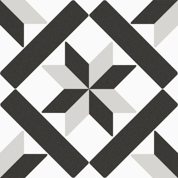 OLYMPIA TILE + STONE - Apini Series - Porcelain Tile - Black - 8" x 8"