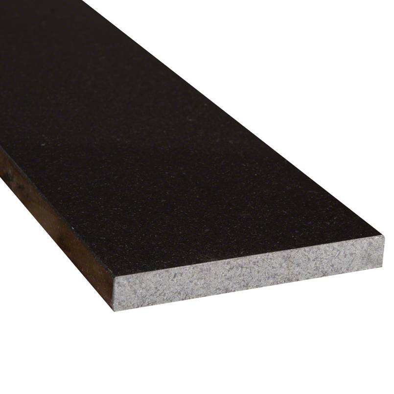 MSI - Thresholds & Sills - Black Granite Double Bevel Threshold - 6" x 84"