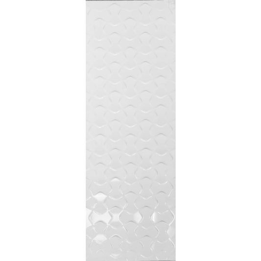 OLYMPIA TILE + STONE - 3D - Glazed Wall Tile - D White Bowtie - 16" x 47"