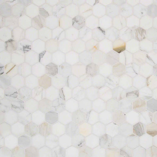 MSI - Calacatta Gold 2" Hexagon Mosaic - Tile - PATTERN
