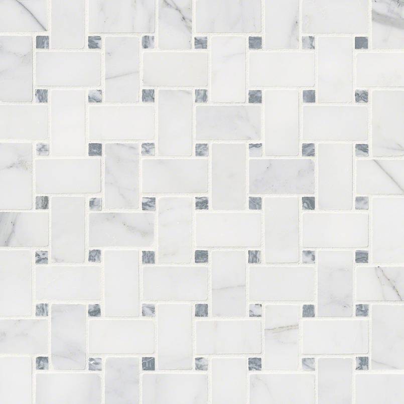 MSI - Calacatta Cressa Tile - Basketweave Tile