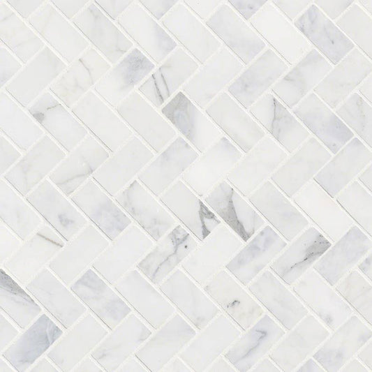 MSI - Calacatta Cressa Tile - Honed Herringbone Tile