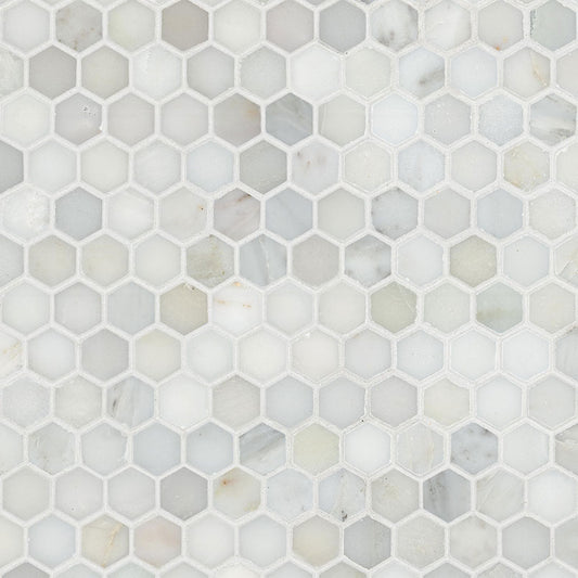 MSI - Calacatta Gold 1” Hexagon Mosaic Tile - 1"