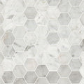 MSI - Carrara White 2" Hexagon Honed - Tile - PATTERN