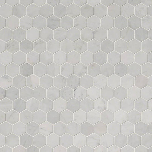 MSI - Carrara White 2 Hexagon Mosaic - Tile - PATTERN