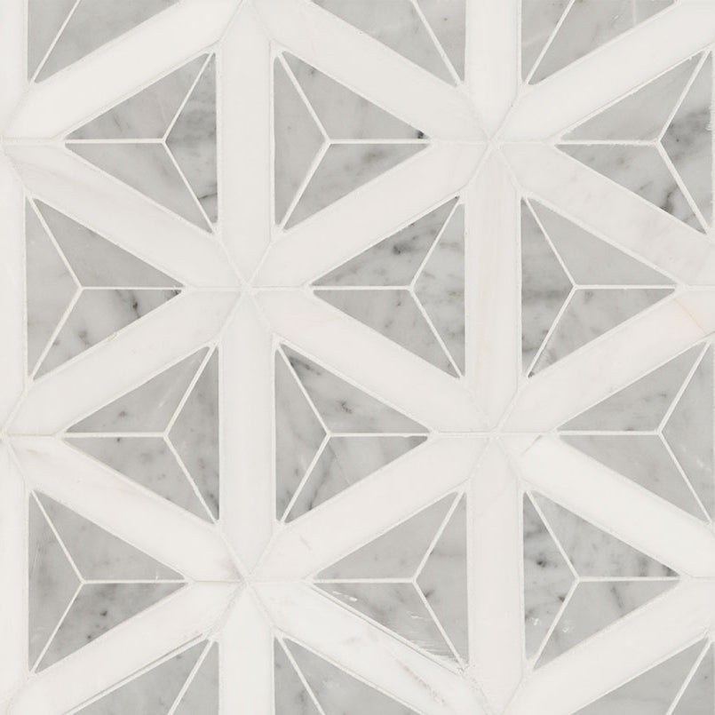 MSI - Carrara White Faceted Polished - Tile - PATTERN