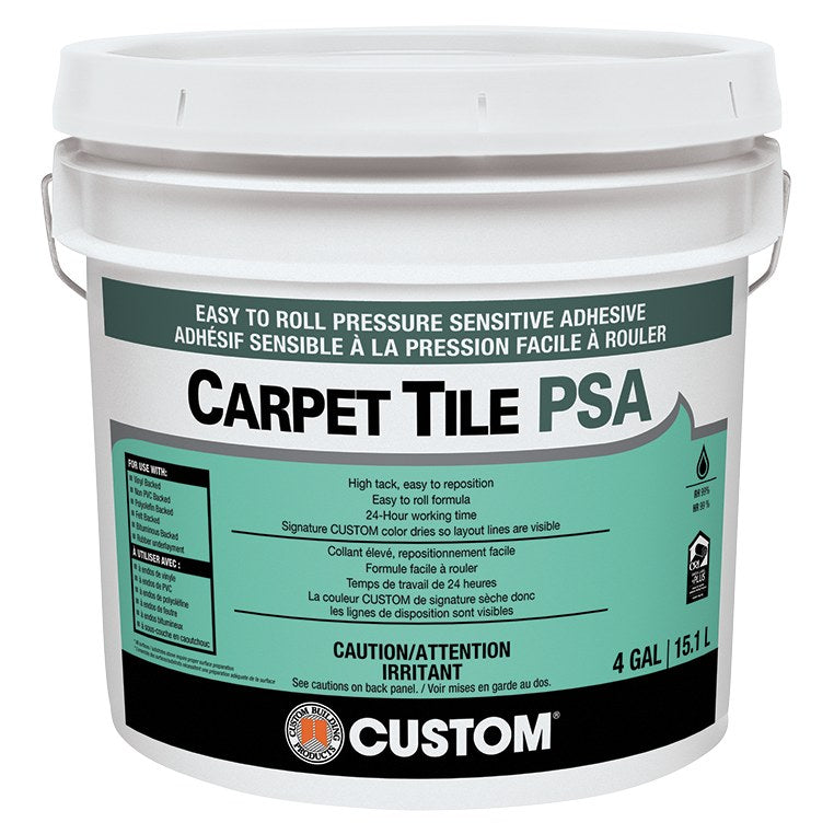 Custom Building Products - Carpet Tile PSA Adhesive - 15.1 L (4 US gal)