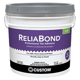 Custom Building Products - ReliaBond Professional Tile Adhesive (White) - 13.25 L (3.5 US gal)