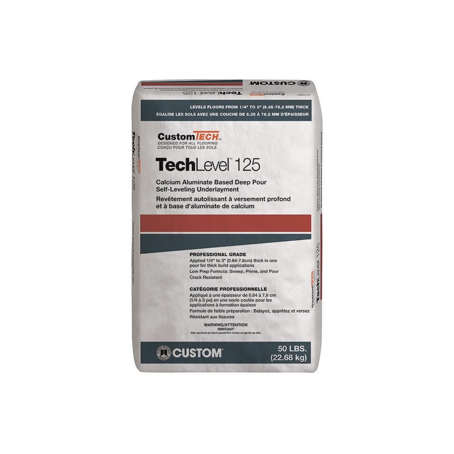 CustomTech - TechLevel 125 Deep-Pour Self-Leveling Underlayment - 50 lb (22.7 kg) Bag