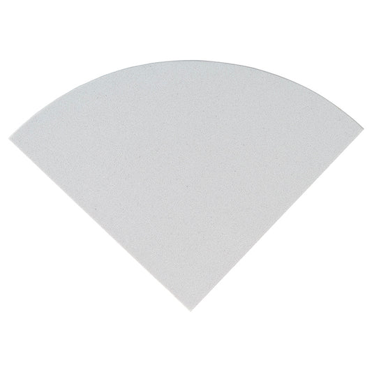 MSI - Engineered Polished White Radius Corner Shelf - 9"