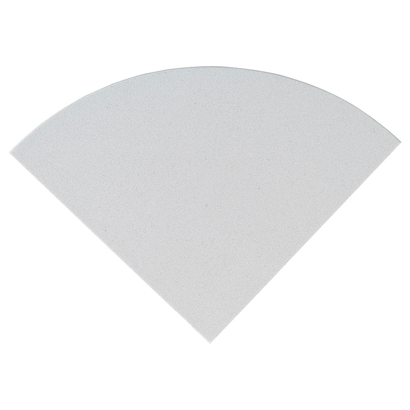 MSI - Engineered Polished White Radius Corner Shelf - 9"