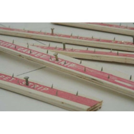 Fusion - Carpet Tack Strip with Wood Nail 1" x 4' - Box of 100