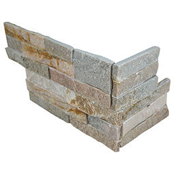 MSI - RockMount™ Stacked Stone Panels - Golden Honey Corner - 6" x 18"