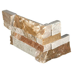 MSI - RockMount™ Stacked Stone Panels - Golden White Corner - 6" x 18"