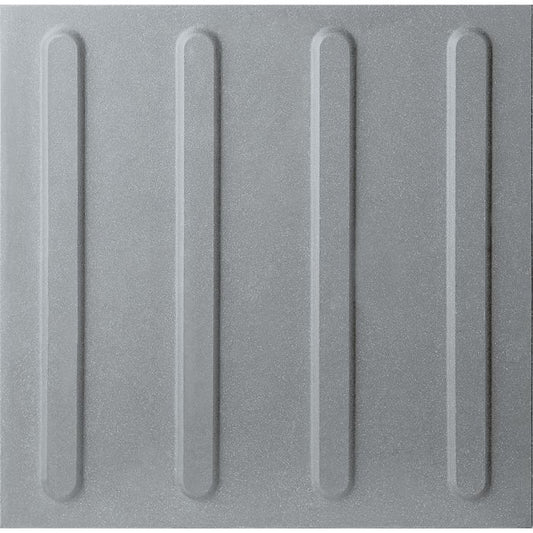 OLYMPIA TILE + STONE - Tactile Series - Porcelain Tile - Cultured Grey Bar - 12" x 12"