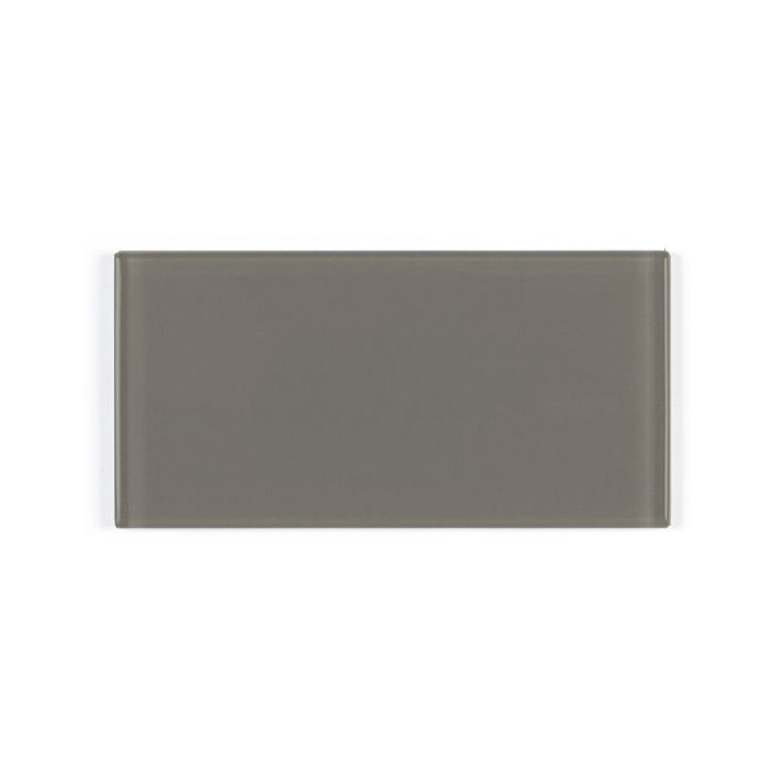 OLYMPIA TILE + STONE - 3D - Glass Tile - D Grey Wet - 3" x 6"