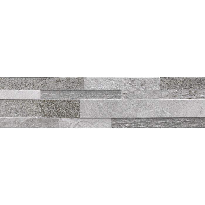 OLYMPIA TILE + STONE - Cubics Series - Porcelain Tile - Grey - 6" x 24"