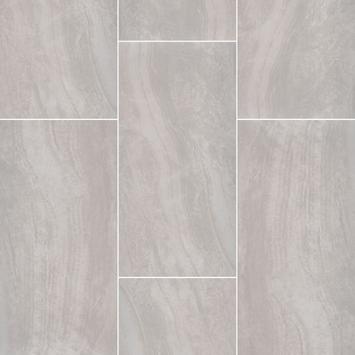 MSI - Praia Grey Porcelain Tile - Bullnose - 3" x 24"
