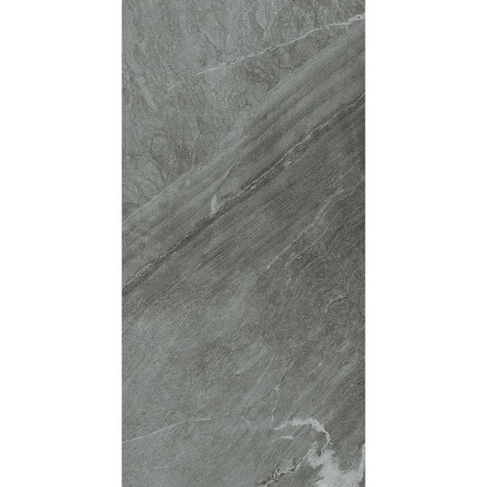 OLYMPIA TILE + STONE - Pietra Series - Porcelain Tile - Grigio Scuro - 18" x 36"