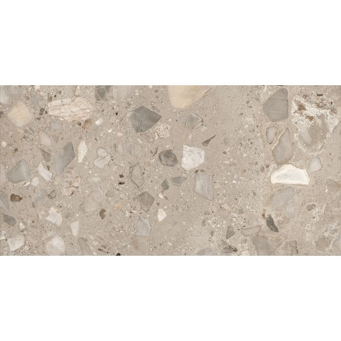 OLYMPIA TILE + STONE - I Ciottoli Series - Porcelain Tile - Grigio Sassi - 24" x 24"