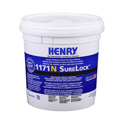 Henry - 1171N SureLock Acrylic Urethane Wood Flooring Adhesive - 3.78 L (1 US gal)