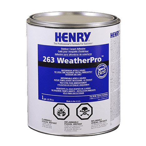 Henry - 263 WeatherPro Outdoor Carpet Adhesive - 3.78 L (1 US gal)