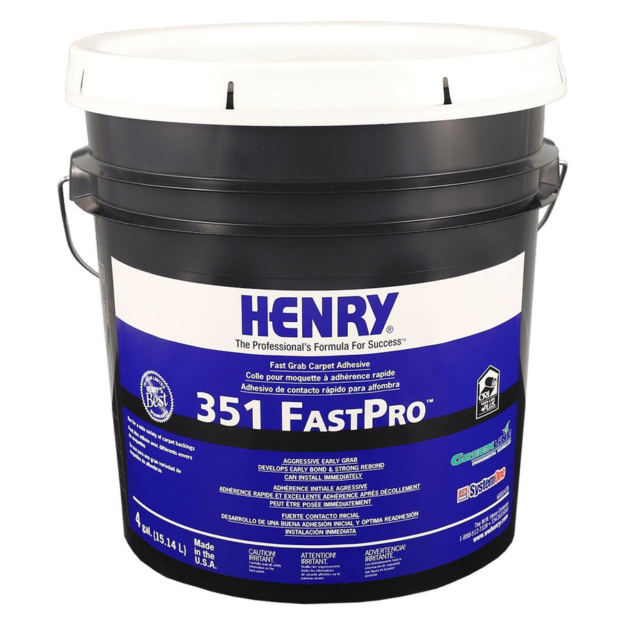 Henry - 351 FastPro Fast Grab Pro-Grade Carpet Adhesive - 15.14 L (4 US gal)