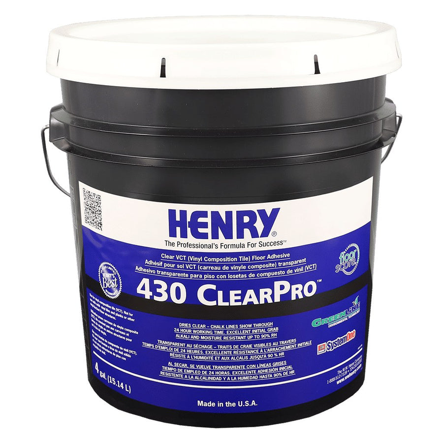 Henry - 430 ClearPro Thin-Spread VCT Floor Tile Adhesive - 15.14 L (4 US gal)