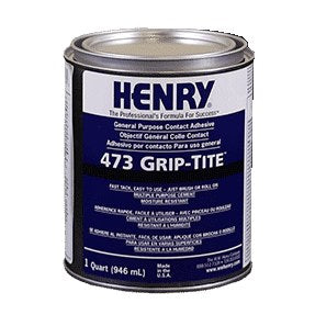 Henry - 473 Grip-Tite General Purpose Contact Adhesive - 946 mL (1 US qt)