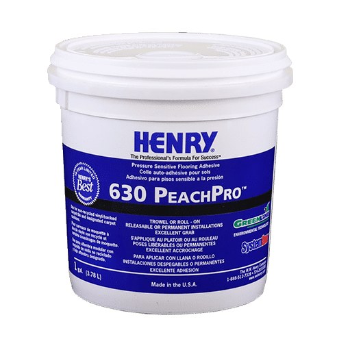 Henry - 630 PeachPro Pressure Sensitive Flooring Adhesive - 3.78 L (1 US gal)