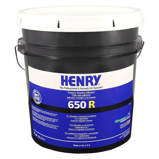 Henry - 650-R Releasable Bond Pressure Sensitive Adhesive - 15.14 L (4 US gal)