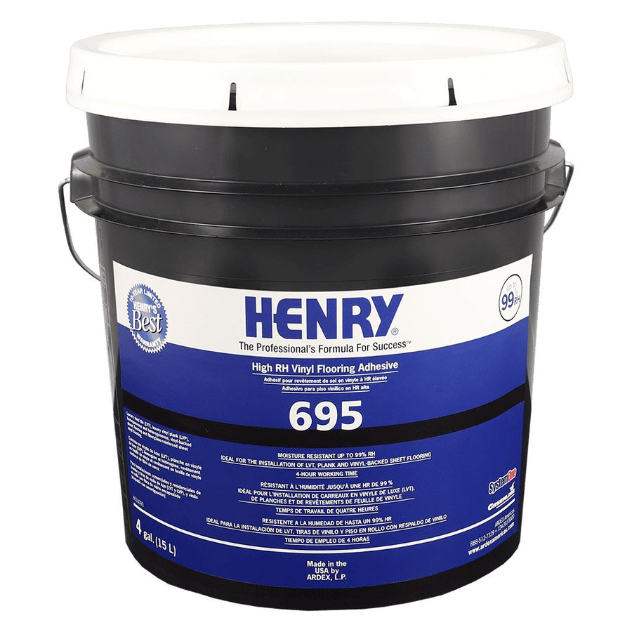 Henry - 695 High RH Vinyl Flooring Adhesive - 15.14 L (4 US gal)