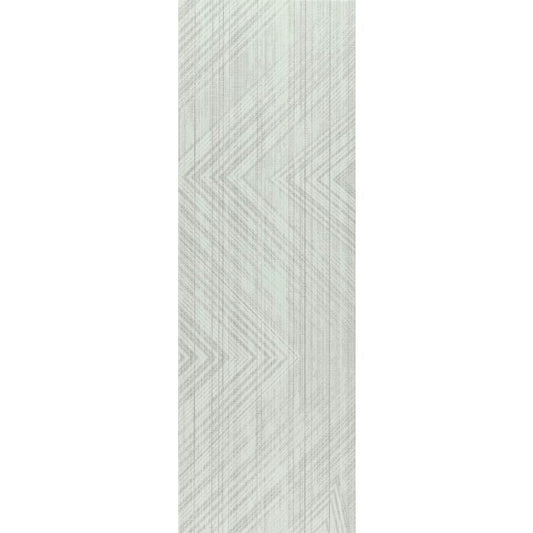 OLYMPIA TILE + STONE - Napoli Series - Glazed Wall Tile - Light Grey Decor - 12" x 34"
