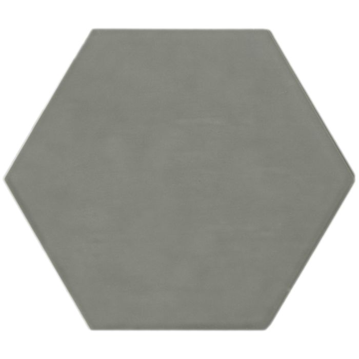 OLYMPIA TILE + STONE - Oxford Series - Glazed Wall Tile - Light Grey Hexagon - Hexagon