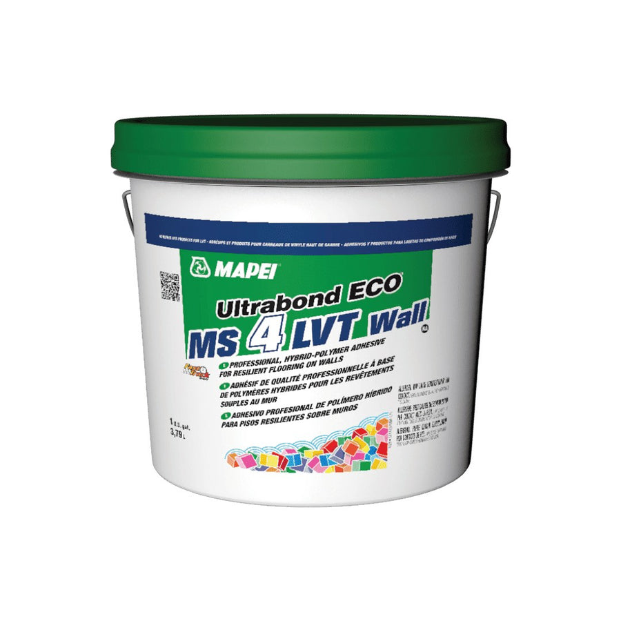 Mapei - Ultrabond ECO MS 4 LVT Wall Professional Hybrid-Polymer Adhesive - 3.79 L (1 US gal)